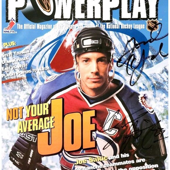 1997 SIGNED Power Play Magazine Donald Audette Steve Heinze NHL Hockey DWR4 - Picture 1 of 4